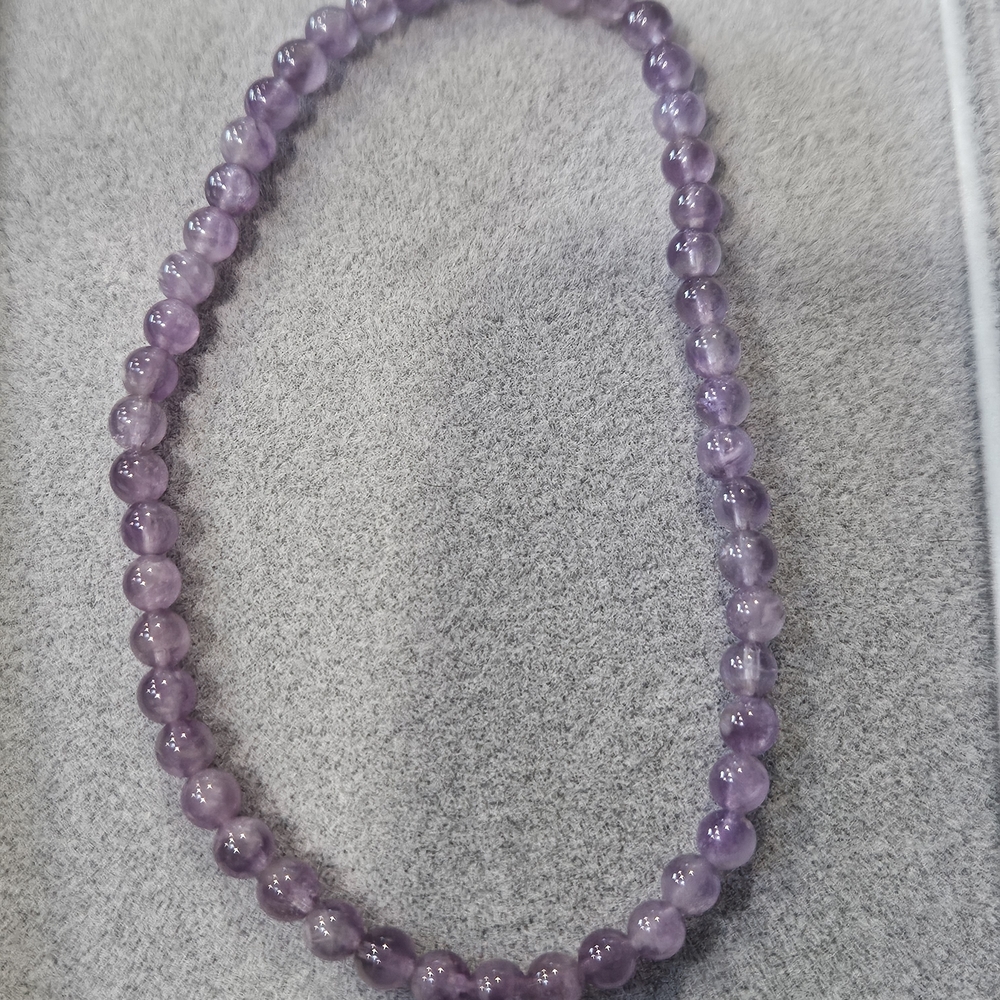 Elegant Amythest  Beaded Bracelet